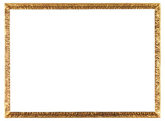 Narrow patterned picture frame on a transparent background, in PNG format.
