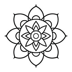 A serene and sacred design featuring a divine meditative amulet surrounded by intricate mandala patterns, symbolizing peace, balance, and spiritual enlightenment.