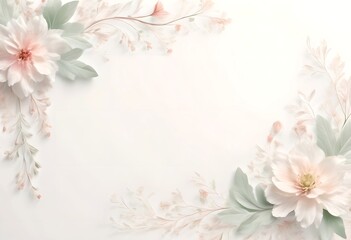 Fototapeta premium Blumen Hintergrund pastell