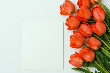 an Easter greeting card with a handwritten message and floral design, festive celebration, isolated on white background