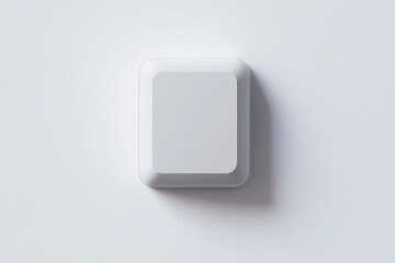 3D modern doorbell icon, sleek design with minimalist approach on white background.
