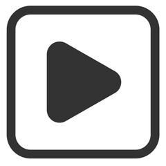 white square play button