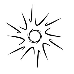 abstract grunge Starburst halftone dots background. Star Flare, Shine light halftone texture. Retro background, pop art style