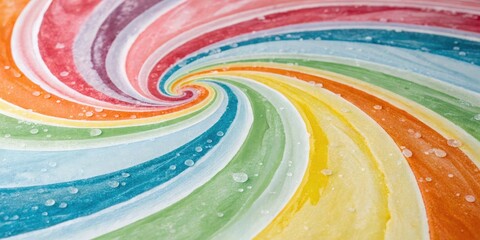 Swirling striped watercolor background with bright colors, striking visual, playful pattern, vibrant colors, energetic feel, lively ambiance