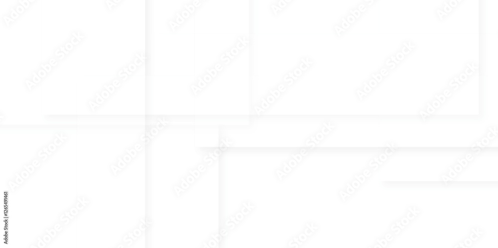 Aufkleber modern abstract white background design with layers of textured white transparent material in triang
