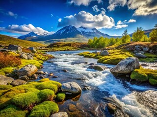 Fototapeta premium Abisko National Park, Sweden: Majestic Mountain Landscape with High Depth of Field