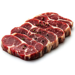 Fototapeta premium Savor the Exquisite: Succulent Beef Steaks, Ready for Grilling