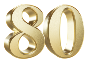 3D Golden Number 80