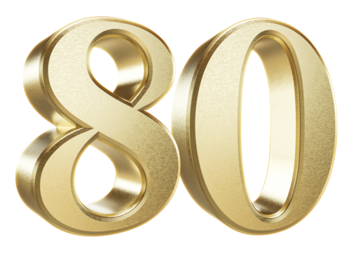 3D Golden Number 80
