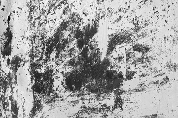 gray background, in the photo the wall is painted with black and white paint