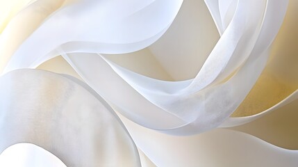 Elegant and Ethereal Flowing Fabric Curves Create a Serene and Luxurious Minimalist Abstract Design