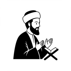 Ramadan Event Silhouette Vector Art Illustration Design