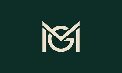 MVG or VMG monogram logo design