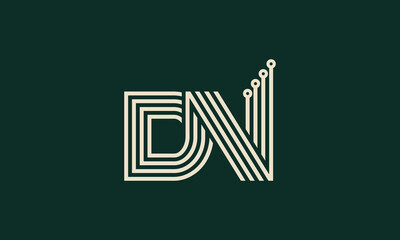 DN Technology monogram logo design