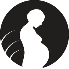 vector pragnet woman design illustration