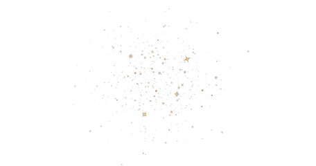 Golden stars glitter special light effect. PNG yellow Stardust sparkle light glitter backgrounds. Dust on transparent background. Christmas abstract pattern. Sparkling magic dust particles.