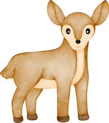 watercolor deer