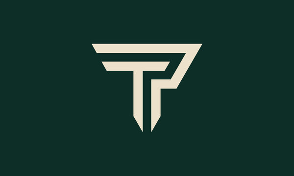 TP or PT monogram logo design