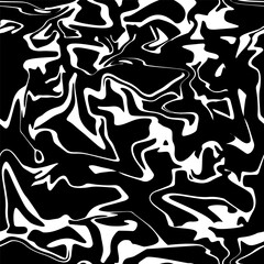 seamless pattern abstract liquid black white