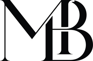 MB, BM luxury fashion logo
