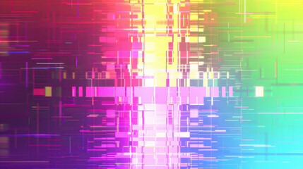 Fototapeta premium neon rainbow pixel texture