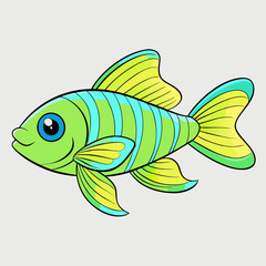 fish on a white background