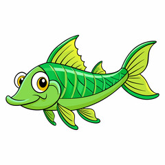 cartoon fish vector illustration