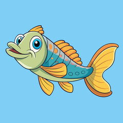 vector illustration of fish