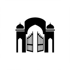 Ramadan Event Silhouette Vector Art Illustration Design