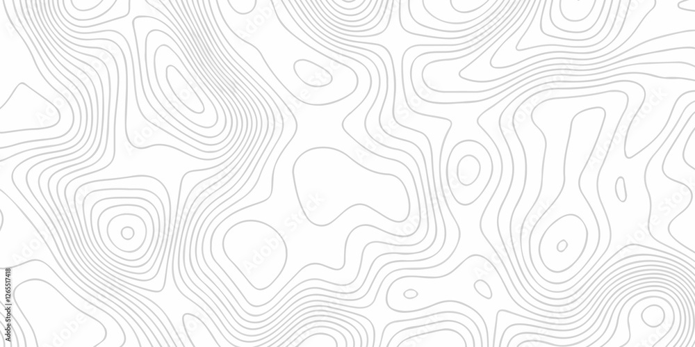 Poster contour abstract map relief land outline. topographic map patterns. white wave paper curved reliefs 