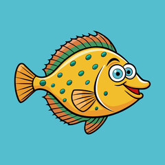 vector illustration of a fish