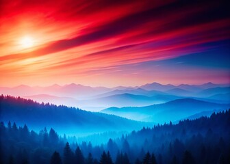 Fototapeta premium Abstract Red Blue Gradient Noise Background - Modern Design for Ads, Posters, Banners