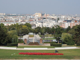 View of Les Lilas and Le Pré-Saint-Gervais from the Park de la Butte du Chapeau Rouge