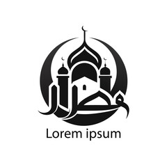 Elegant Ramadan Islamic Logo Design with Crescent Moon and Lantern
Minimalist Islamic Logo for Ramadan Kareem and Eid Celebrations
