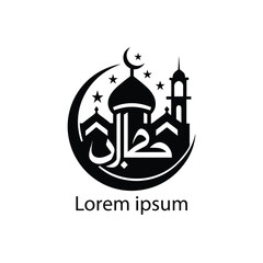 Elegant Ramadan Islamic Logo Design with Crescent Moon and Lantern
Minimalist Islamic Logo for Ramadan Kareem and Eid Celebrations