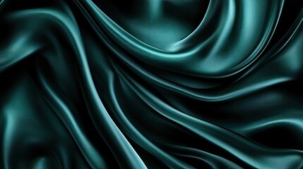 Obraz premium A dark emerald green background with a subtle shimmer and luxurious feel.