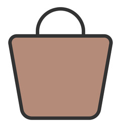 light brown shopping bag sign