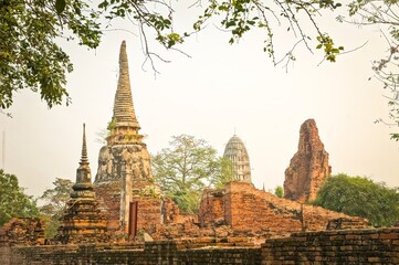 Fototapeta premium Ayutthaya capital city of the Siam Kingdom in Thailand
