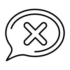 Cross  Outline Icon Style Design