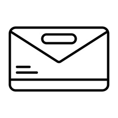 Email Outline Icon Style Design
