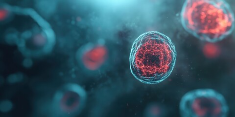 Naklejka premium Medical concern background cellular cells