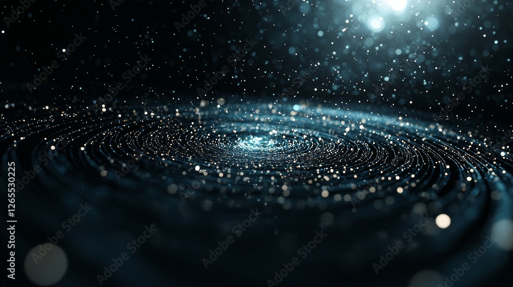 Aufkleber Internet network with polygonal multicolored dots and lines on dark blue background. Big data visualization and cybersecurity protection.
