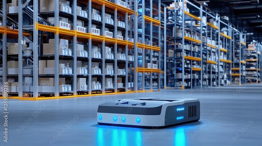 Poster a robotic package handling system in an e-commerce fulfillment center.
