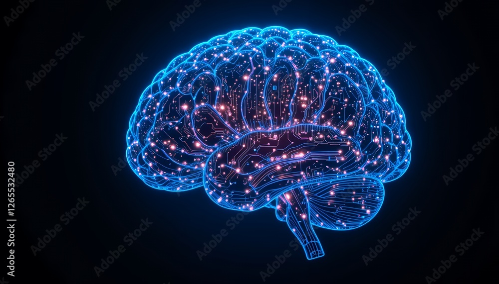 Poster digital brain: neural network circuitry and luminescence