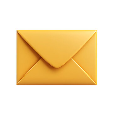 envelope 3d isolated on transparent background. Ai Generated