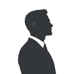 Businessman silhouette vector illustration