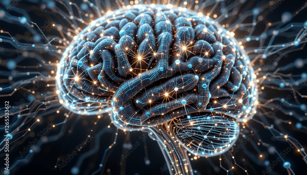 Poster illuminated neural pathways: a 3d digital brain model
