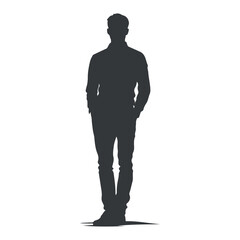 Silhouette of a man vector illustration