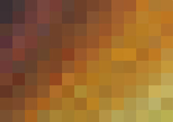 Warm Golden Brown Pixelated Vector Background with Earthy Tones and Abstract Mosaic Pattern for Elegant, Rustic, and Cozy Design Themes for digital artwork or design projects. EPS 10. Illustration