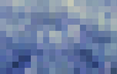 Gradient blue background. Geometric texture of light-dark blue squares. The substrate for branding, calendar, postcard, screensaver, poster, cover. A place for your design or text. Vector illustration